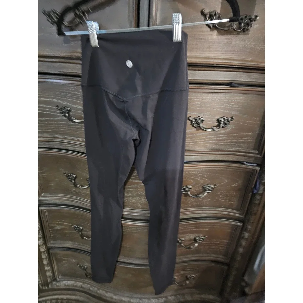 Lululemon Align High-Rise‎ Leggings Black Size 4 Nulu Yoga Pants 25 Inch Inseam